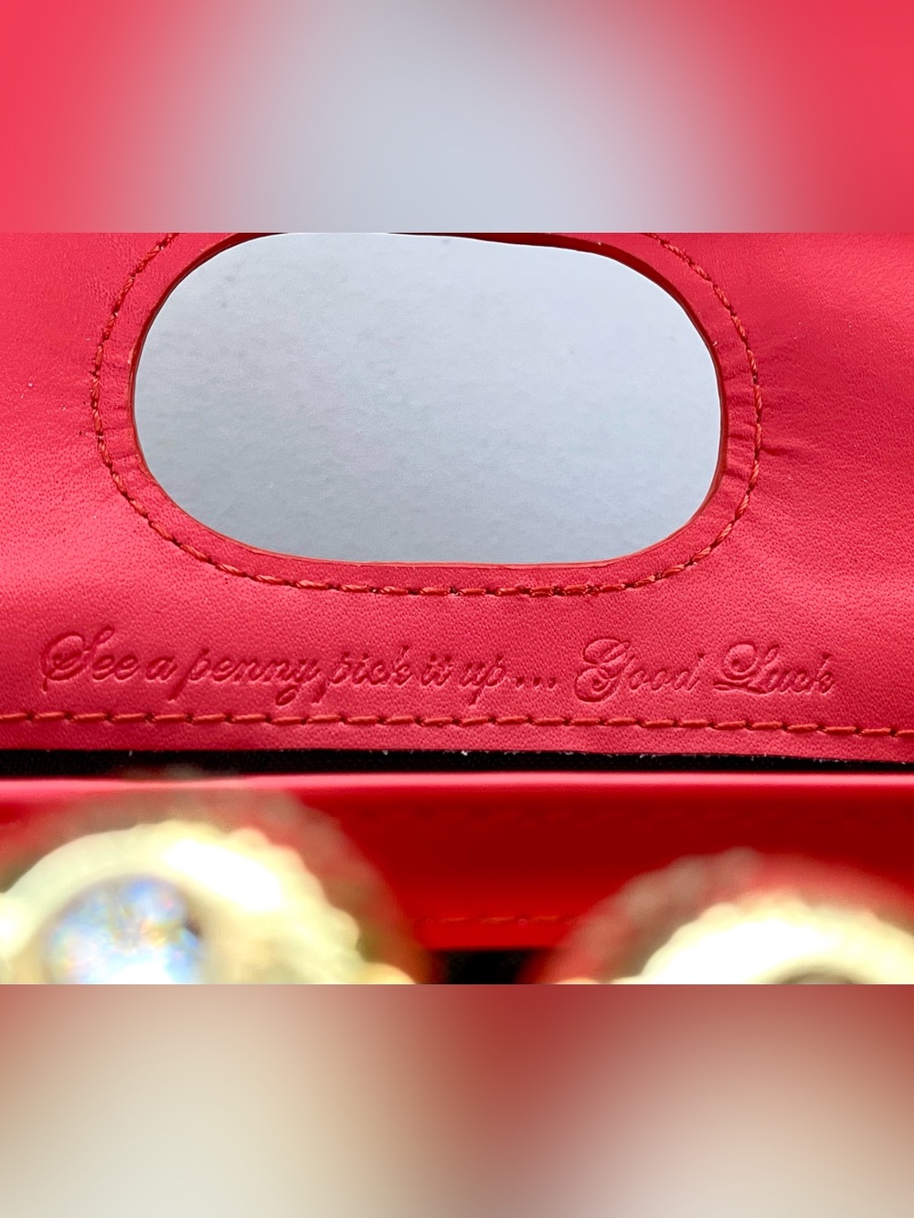 Ted Baker Wallet. Kyoto Gardens pattern. Bifold clutch style. Gold Kiss Lock. - Picture 6 of 15
